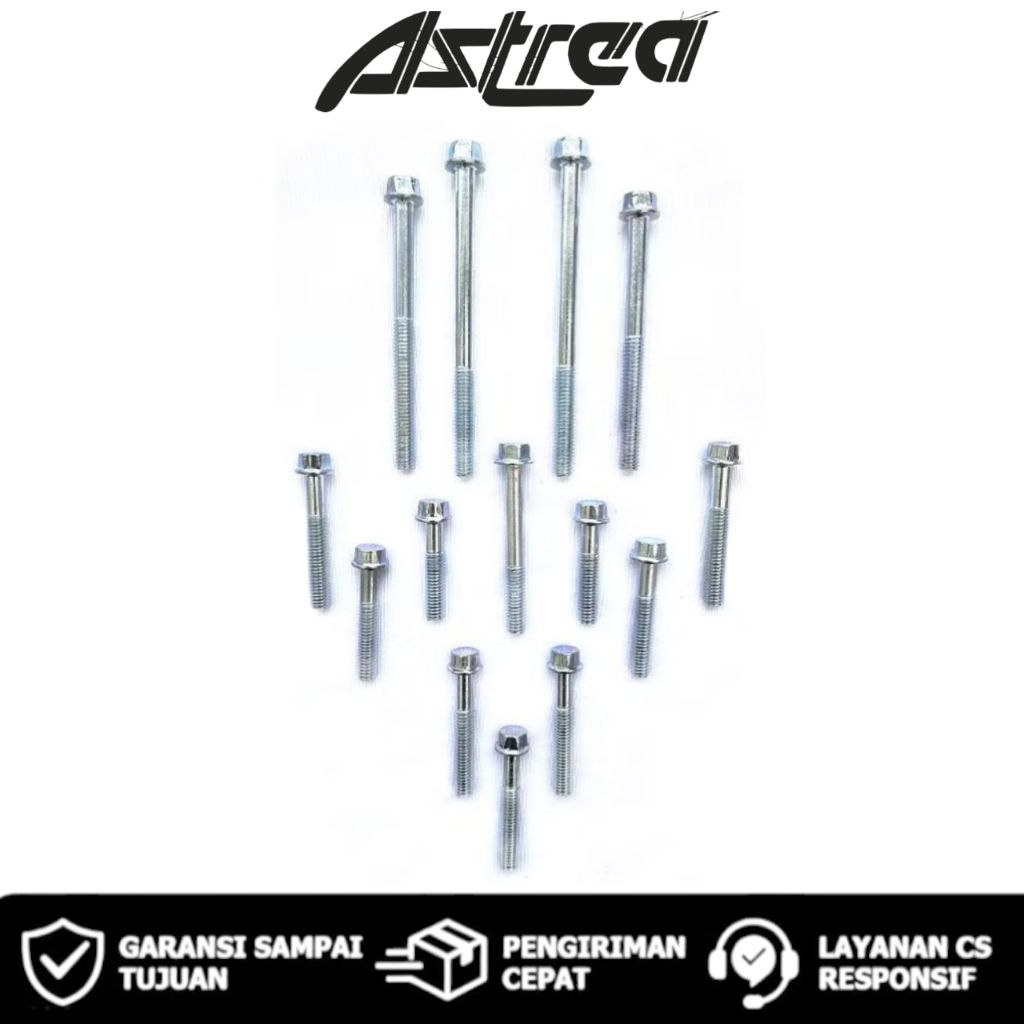Baut Blok Mesin 1 SET Astrea Grand / Baut Blok Mesin 1SET Astrea grand