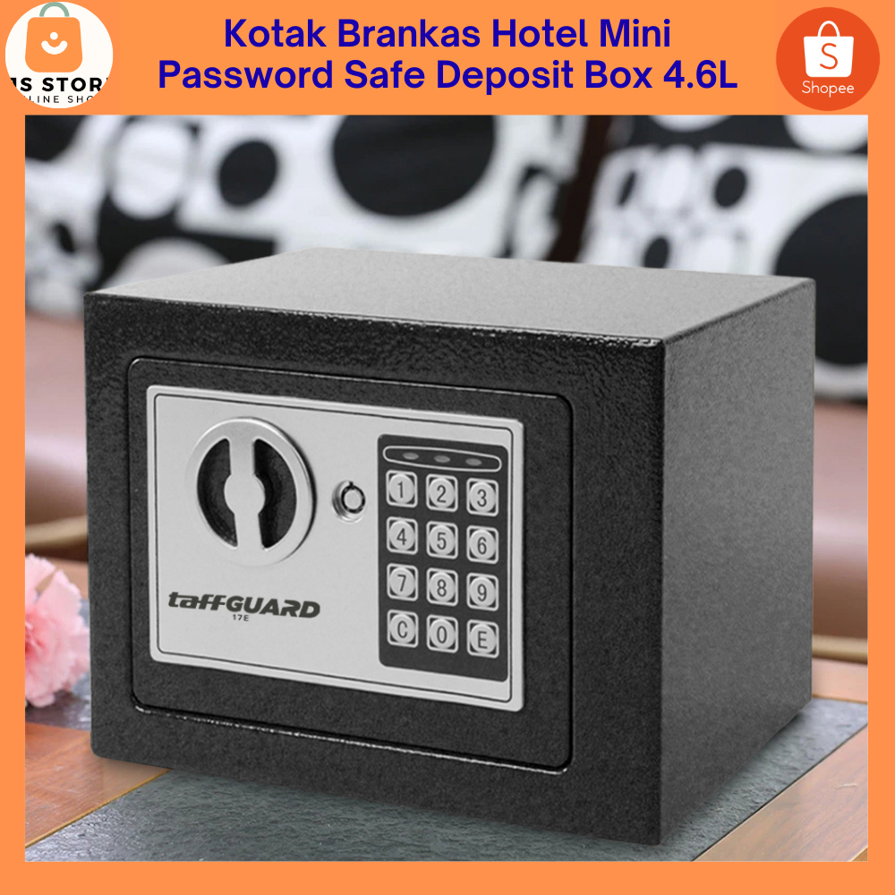 Brankas Tahan Air dan Api / Brankas Uang dan Emas Tahan Api / Kotak Brankas Hotel Mini Password Safe