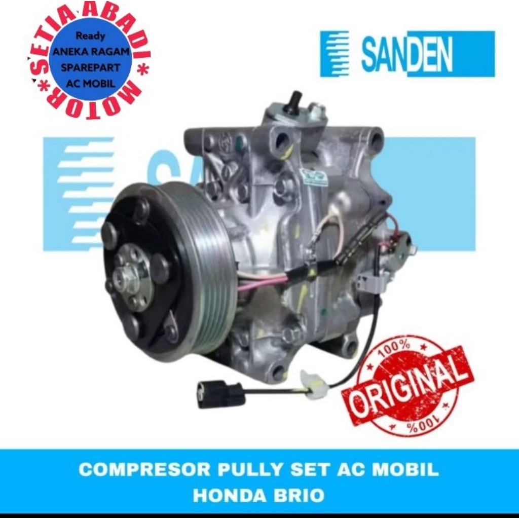 compresor kompresor AC mobil original SANDEN HONDA BRIO 1200CC
