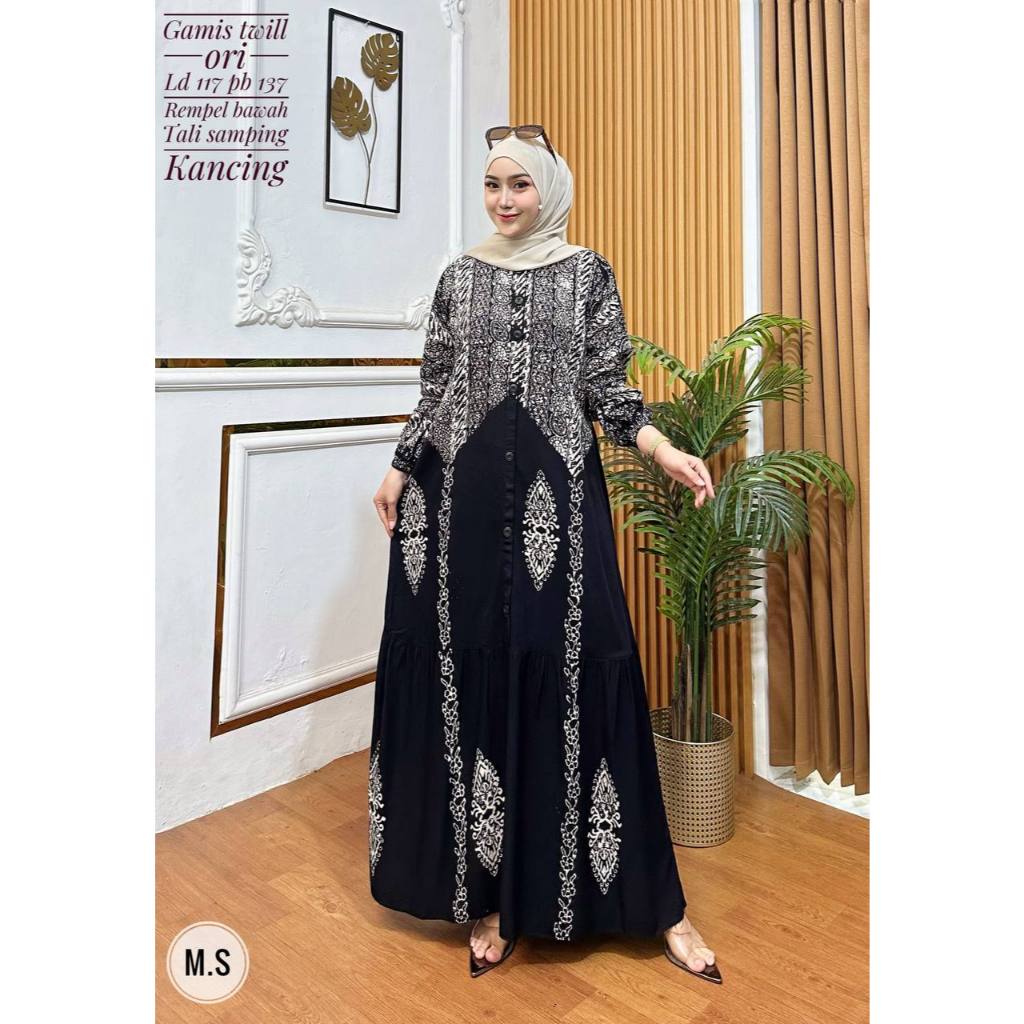 LONGDRESS GAMIS BATIK CAP PEKALONGAN / Gamis Batik Cap / Gamis Rayon