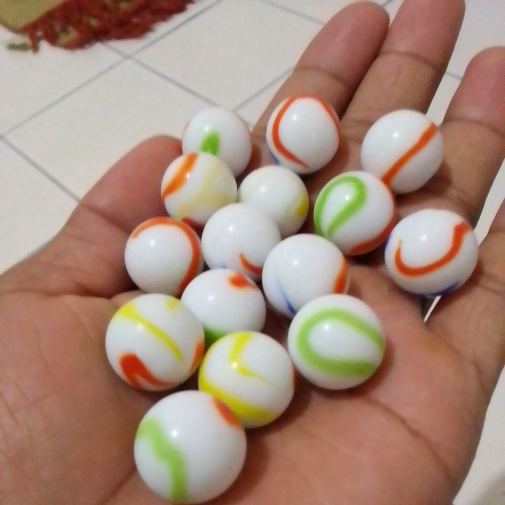 50 Biji Kelereng Susu High Lolipop Polet Ukuran Sedang