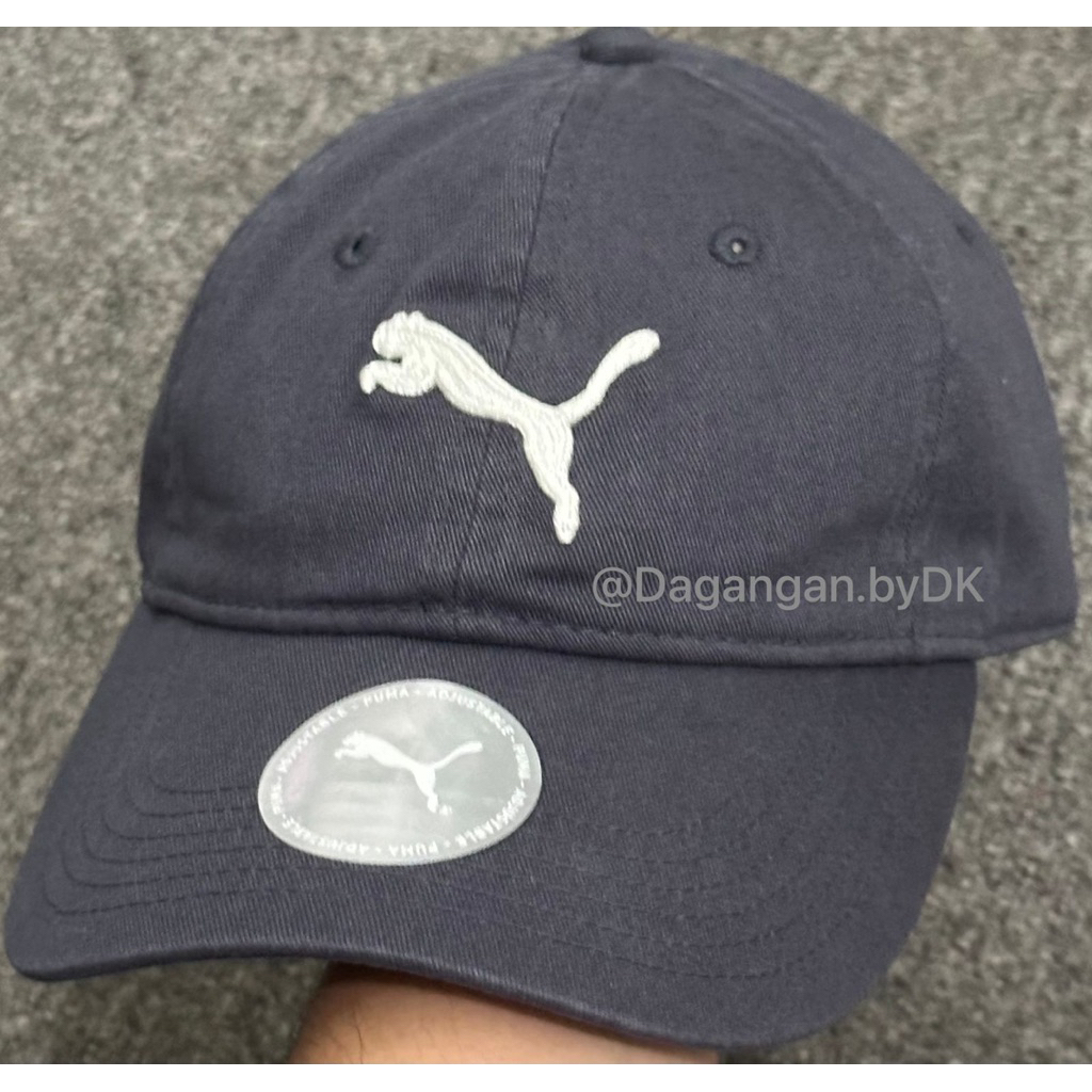 Topi Puma Cap Bordir Logo Original 100% Dark Grey