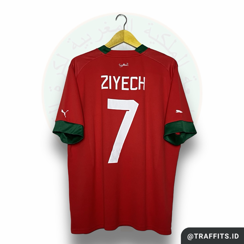 Jersey Morocco Home 22/23 Hakim Ziyech Original Size XL