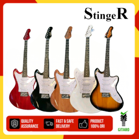 Gitar Elektrik Stinger SJA 10 Guitar Elektrik Stinger SJA10 Model Jazz Master Gitar Stinger SJA10