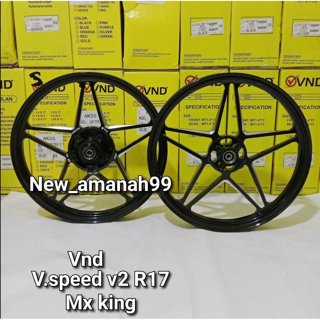 VELG VND V SPEED V2 R17 UK 160/160x17 MX KING VND VELG RACING MX KING VND MX KING ORGINAL VND RACING