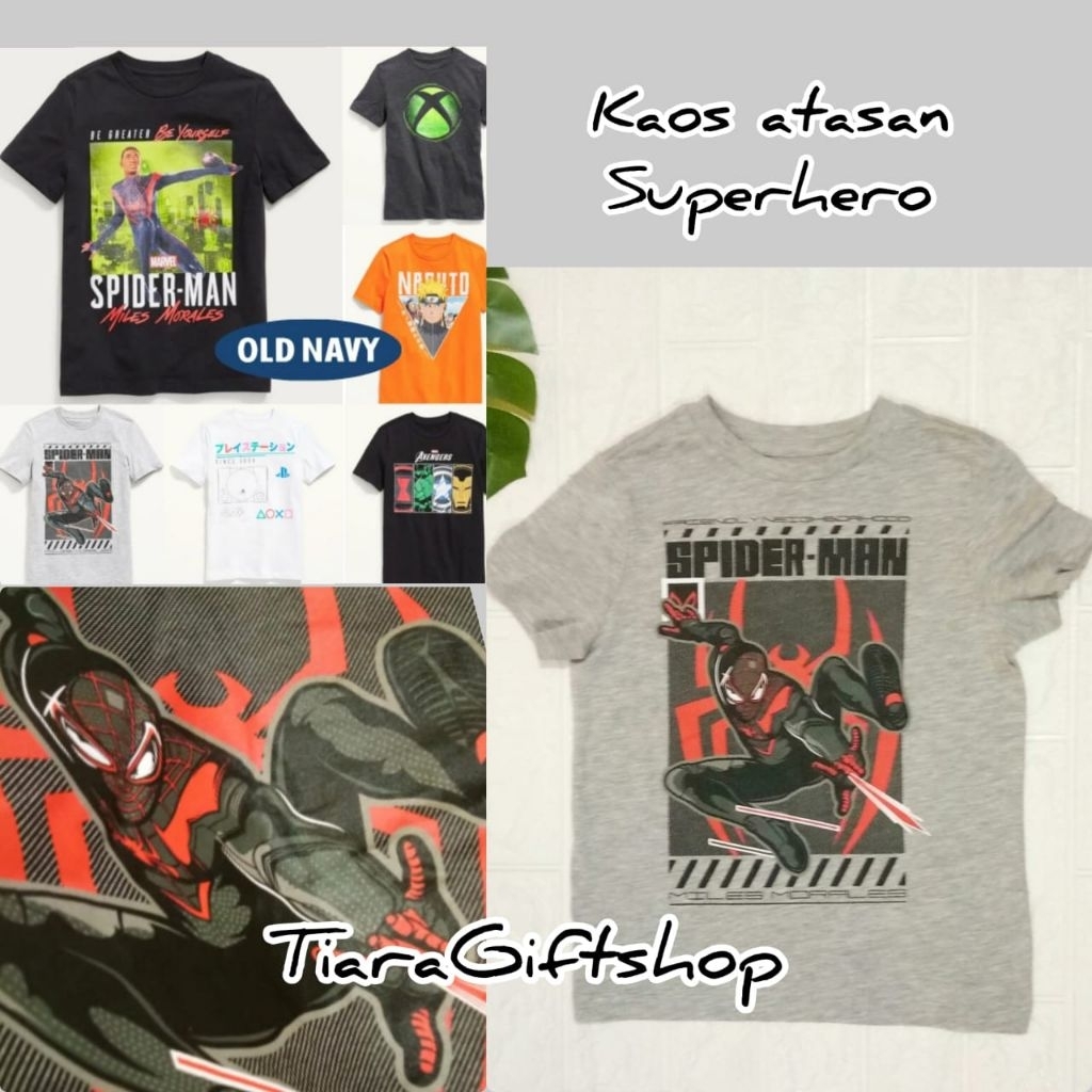 baju kaos spiderman
