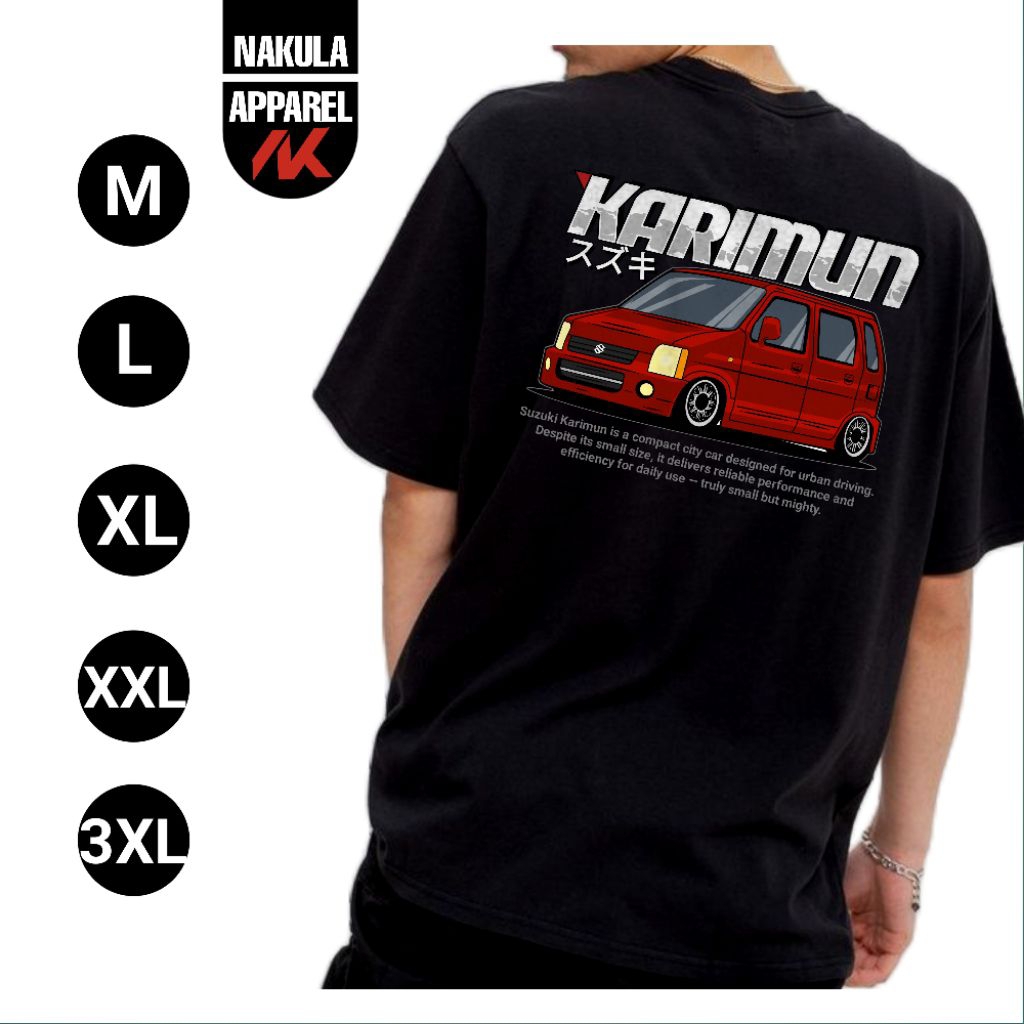 baju kaos mobil Suzuki Karimun, Karimun kotak ory by Nakula ltd