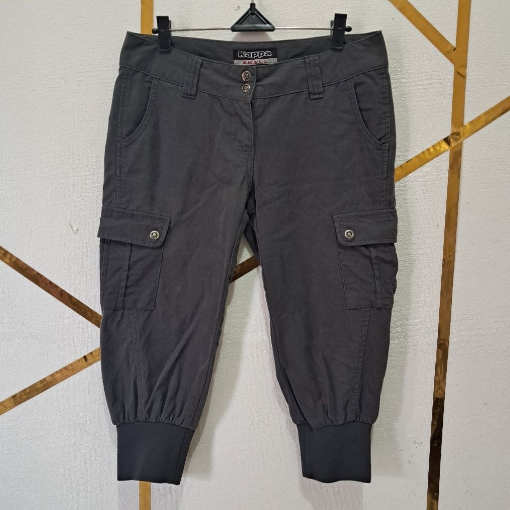 Celana Kargo Joger KAPPA Bordir Bahan kanvas ( Size 29 30 )