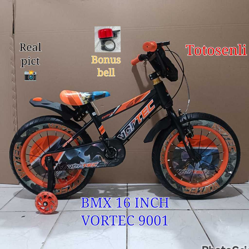 sepeda anak laki bmx 16 inch predator ban 3.0 - bmx 16 vortec 9001
