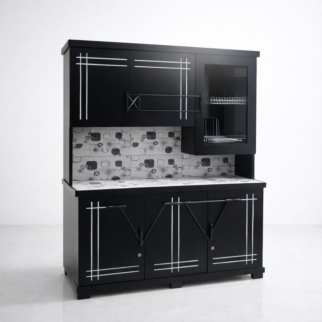 lemari dapur minimalis lemari sayur 3 pintu kunci minimalis