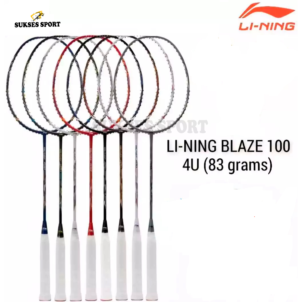 Raket Badminton LiNing Blaze 100 5U 78g & 4U 84g Original Raket Bulutangkis