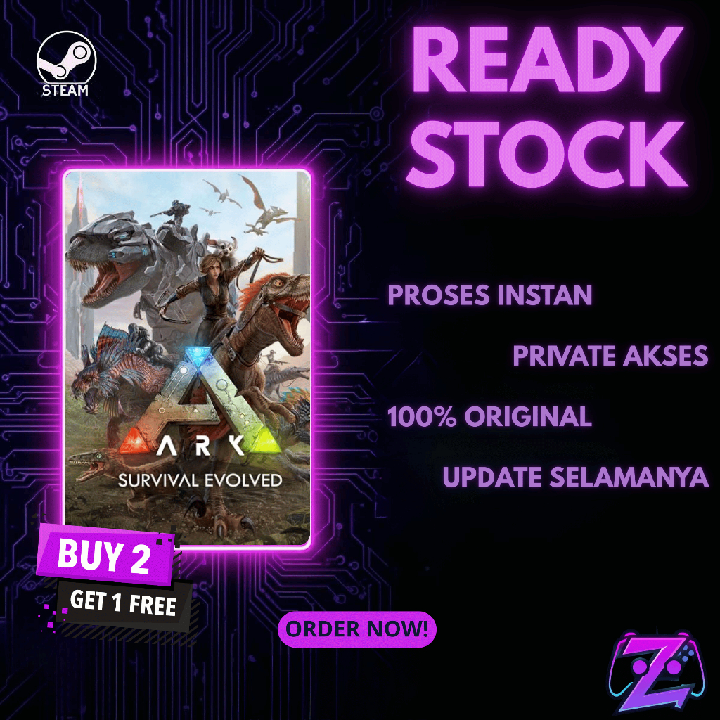ARK Survival Evolved PC Game Private Account (Non-Sharing) Masuk Steam Library