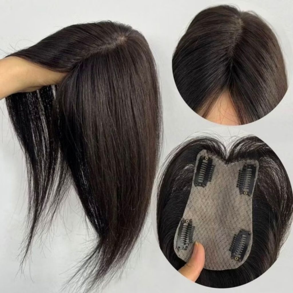 Wig Penutup Kebotakan Wanita/Wig Penutup Uban Wanita/Toupee
