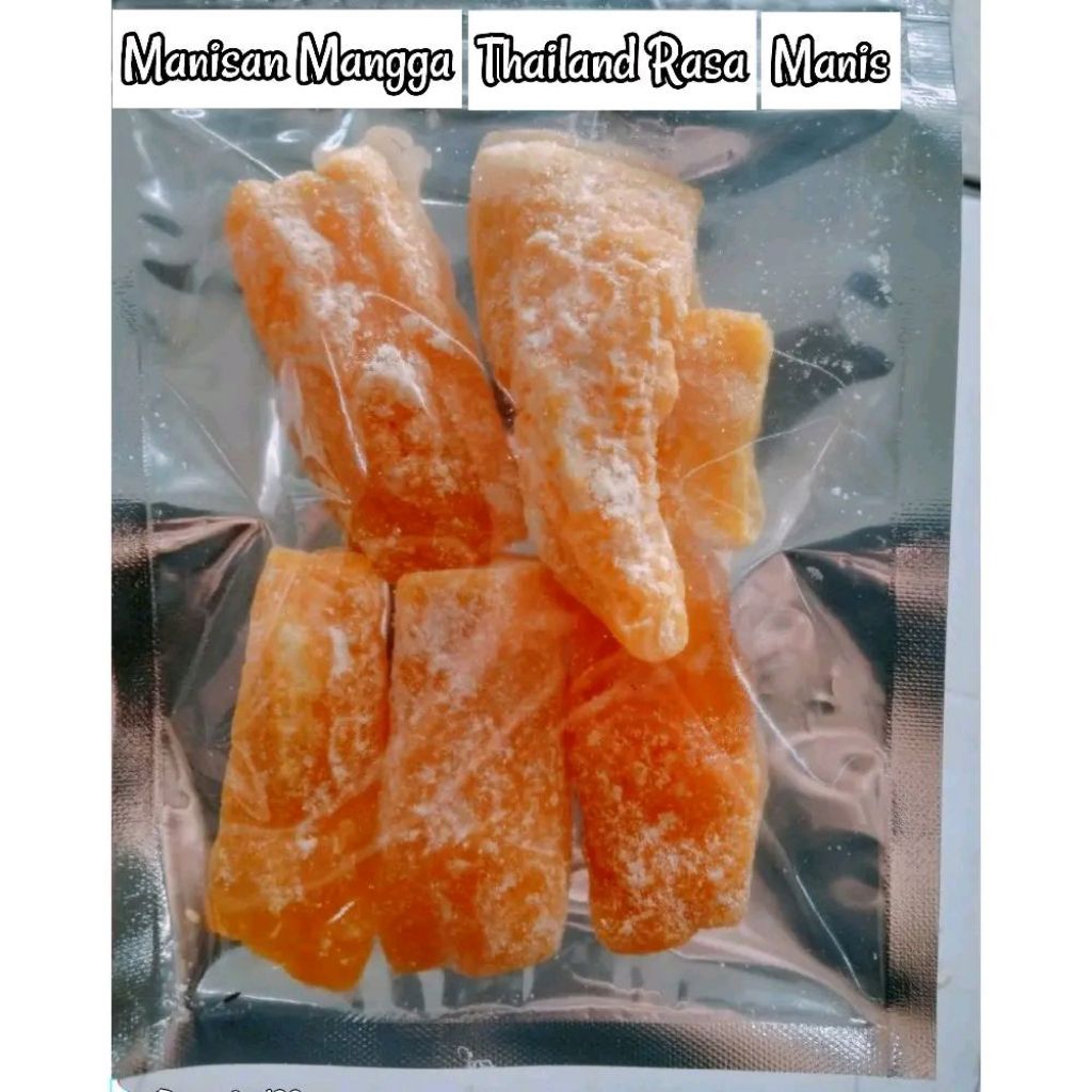 Manisan Buah Mangga Thailand (±100g) Manisan Mangga Kering - Candied Manggo Thailand