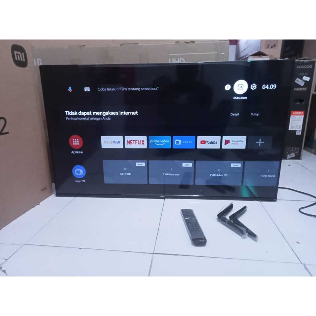 Xiaomi Android TV 43 inci FHD YouTube Digital TV Kondisi bekas pemakaian 6806F