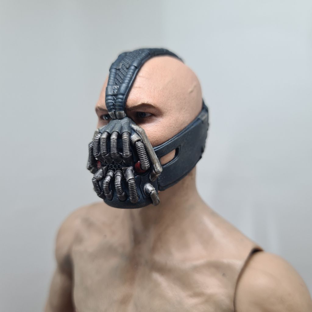 skala 1/6 headsculpt bane the batman rival male figure kitbash kepala merk hot toys
