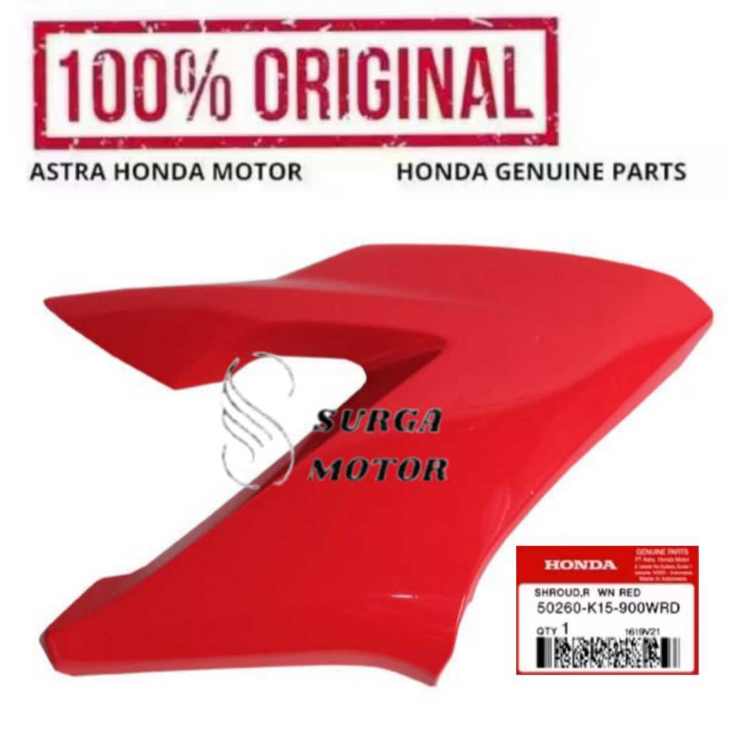 Cover Sayap Body Tangki Tengki Kanan Merah Motor Honda CB150R CB150 R CB 150 R StreetFire K15 2012 2