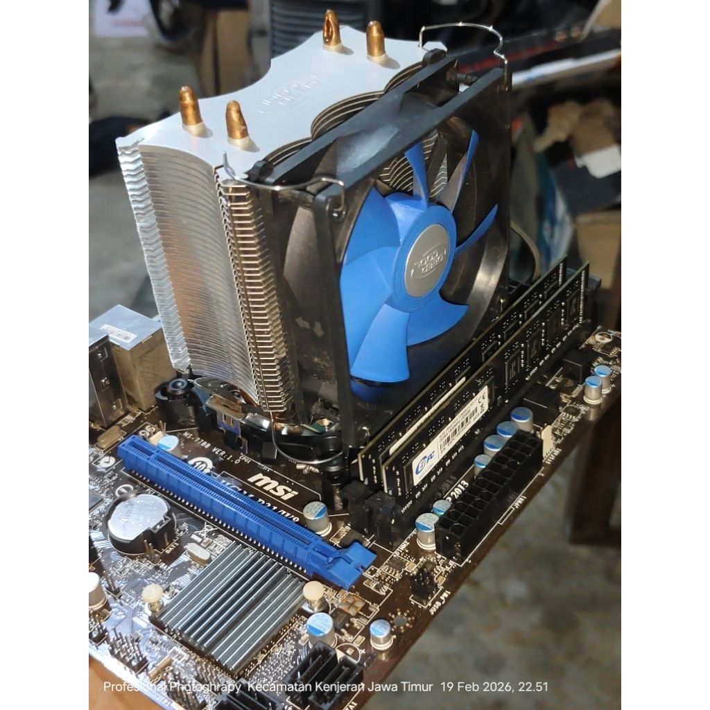 Paketan motherboard H61+processor+RAM