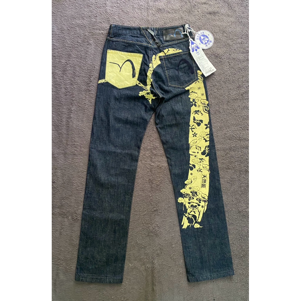 Evisu Denim limited edition In Yellow Selvedge Silver
