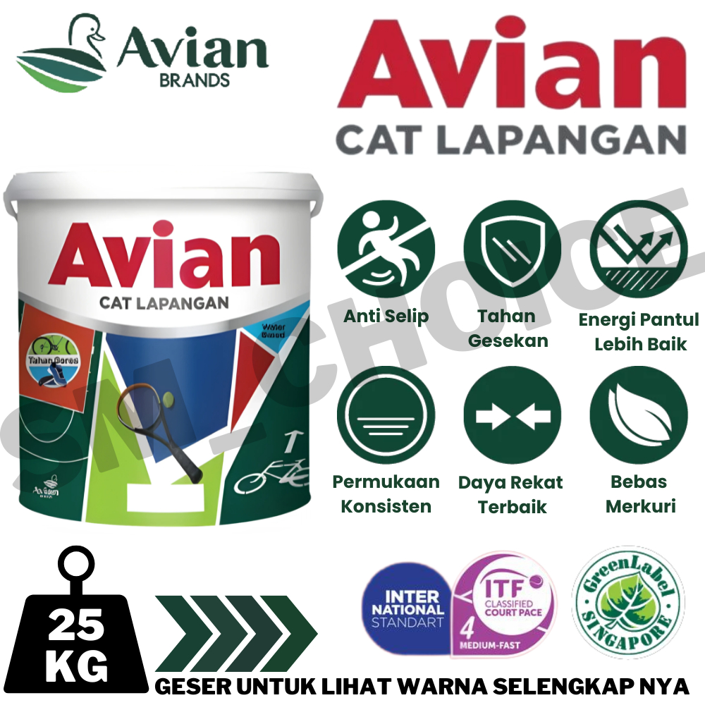 AVIAN CAT LAPANGAN 25KG AVIAN CAT LAPANGAN INDOOR & OUTDOOR 25KG AVIAN CAT LAPANGAN OLAHRAGA
