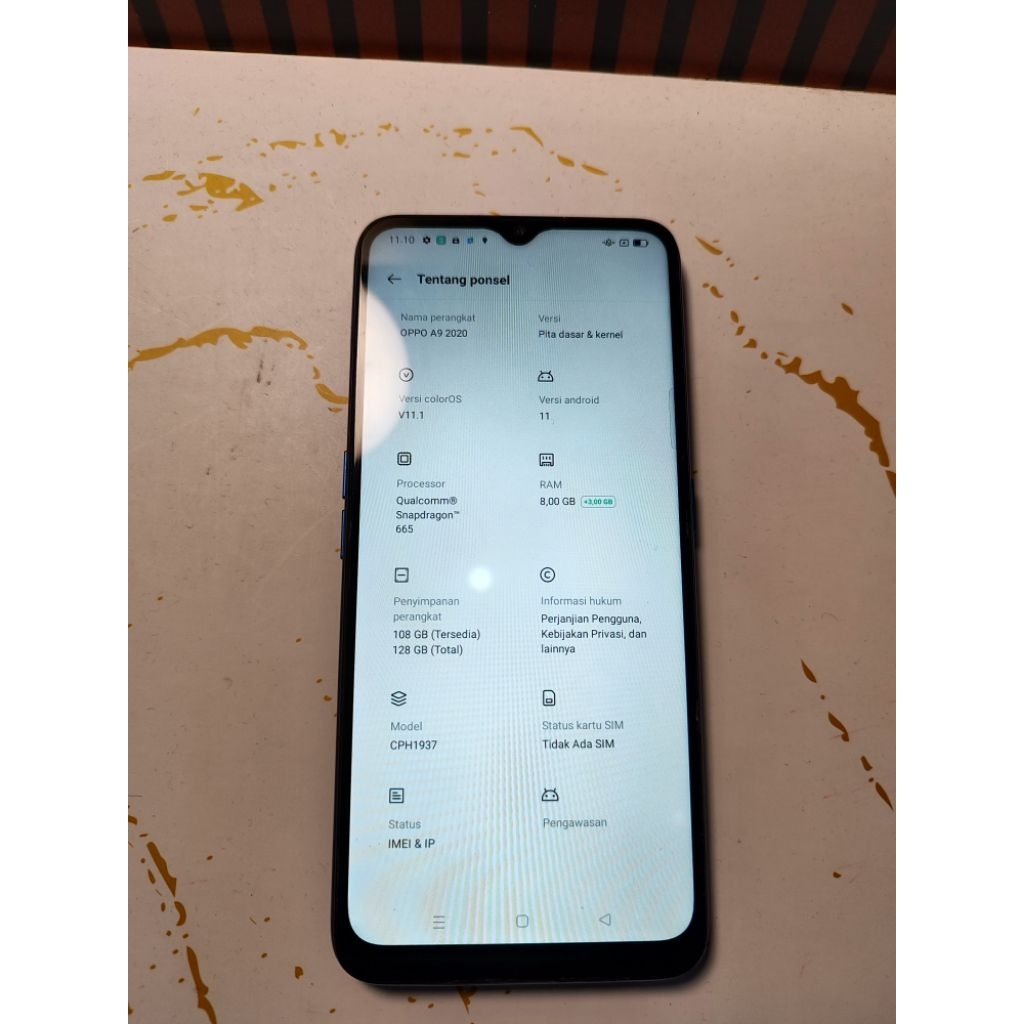 oppo A9 2020 8/128 second minus