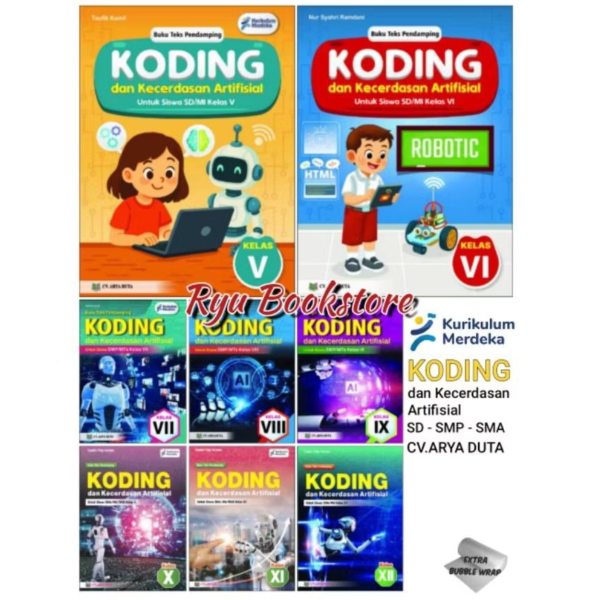 Buku Koding dan Kecerdasan Artifisial SD - SMP - SMA | CV.Arya Duta