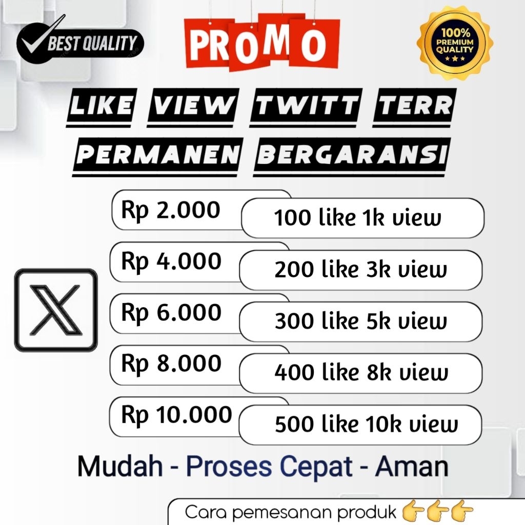 Like twitter permanen Termurah Bergaransi High quality terjamin