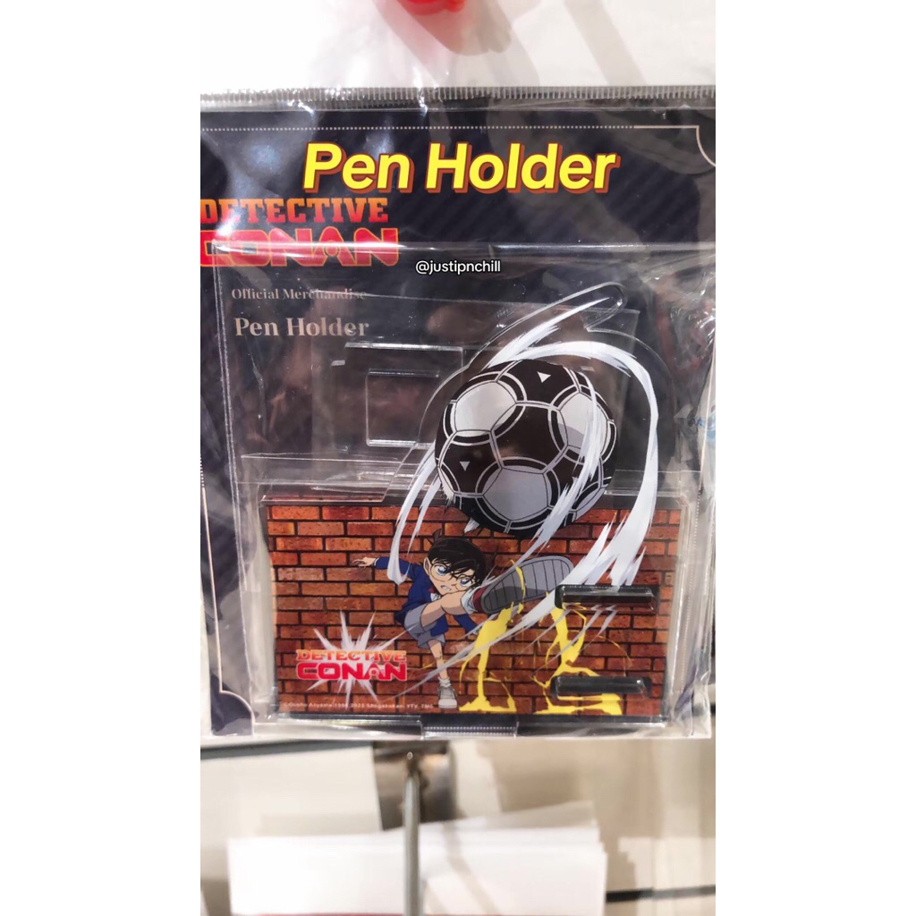 [READY STOCK] Conan Pen Holder Conan Tendang Bola, Standee Akrilik Kaito Kid, Keychain, Standee Akri