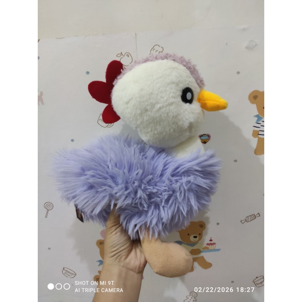 boneka burung onta ungu timezone kkv