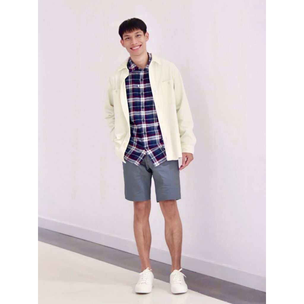 kemeja outer work shirt uniqlo corduroy tebal