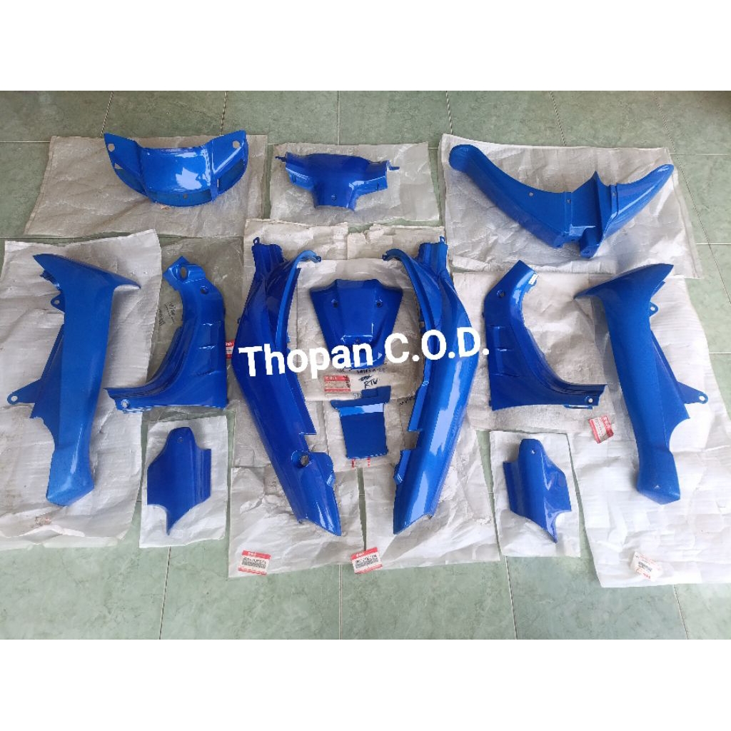BODY SET SATRIA 2TAK LUMBA BIRU 334 KENNY ROBERT NEW ORIGINAL ASLI SGP