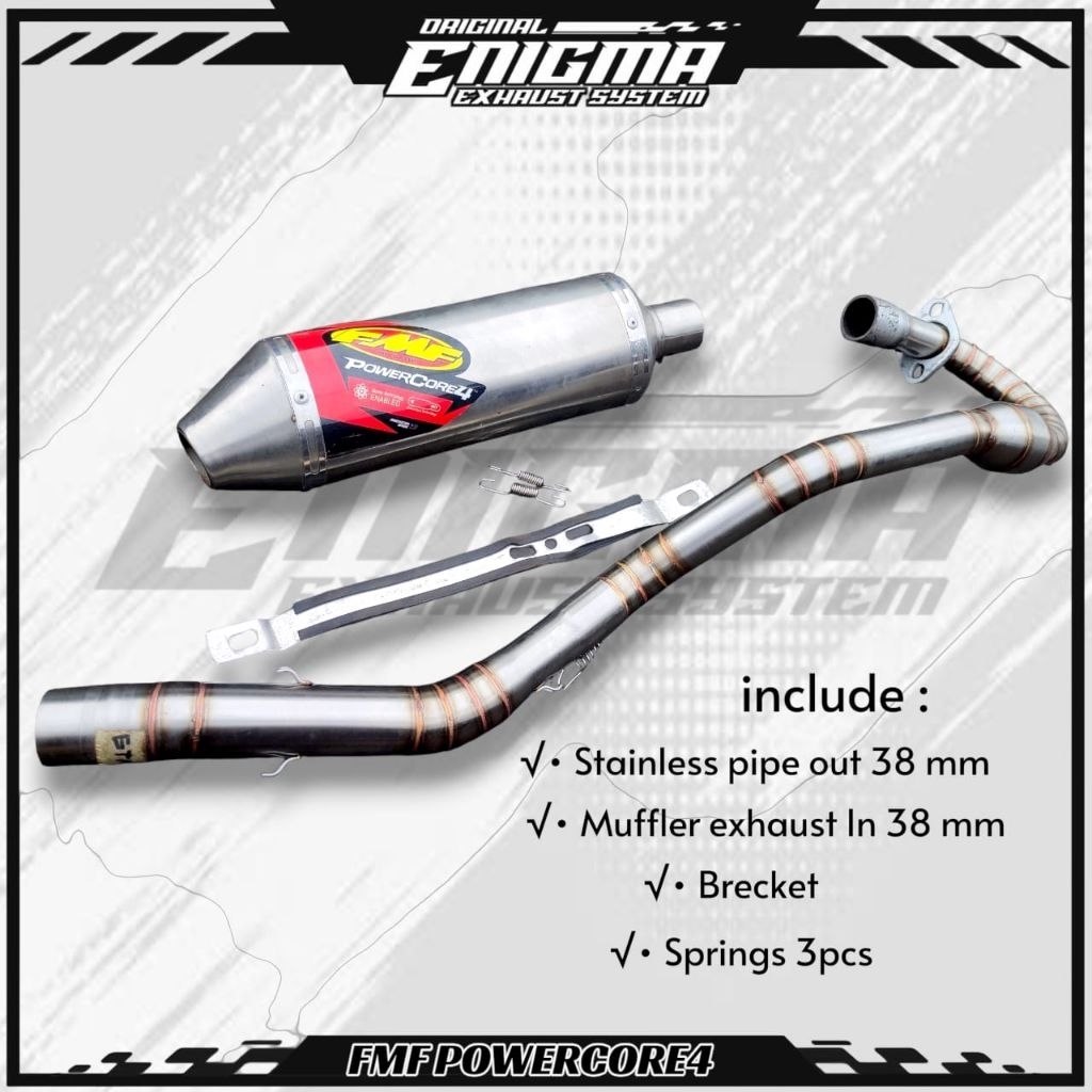 FMF powercore4 Demak DTM150 / Eksoz Fmf powercore 4 DTM 150 FULL SET stainless 38mm