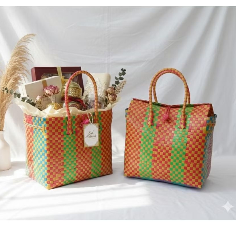 Tas Anyam Lurik Hampers Lebaran
