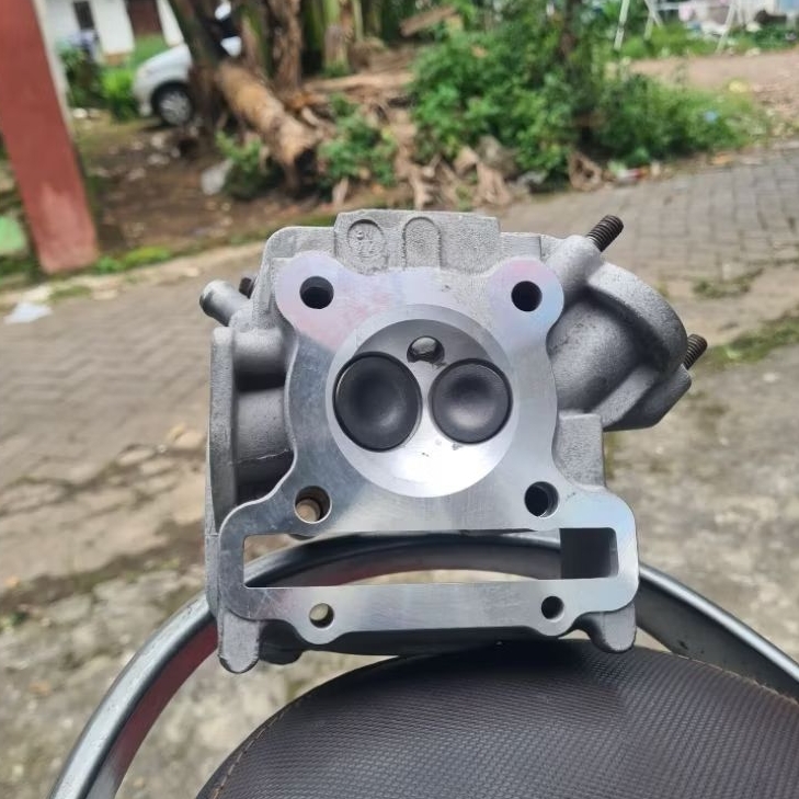 CYLINDER HEAD MIO J KLEP 28/24 RUBAH SUDUT BUKAN BLES BLESAN