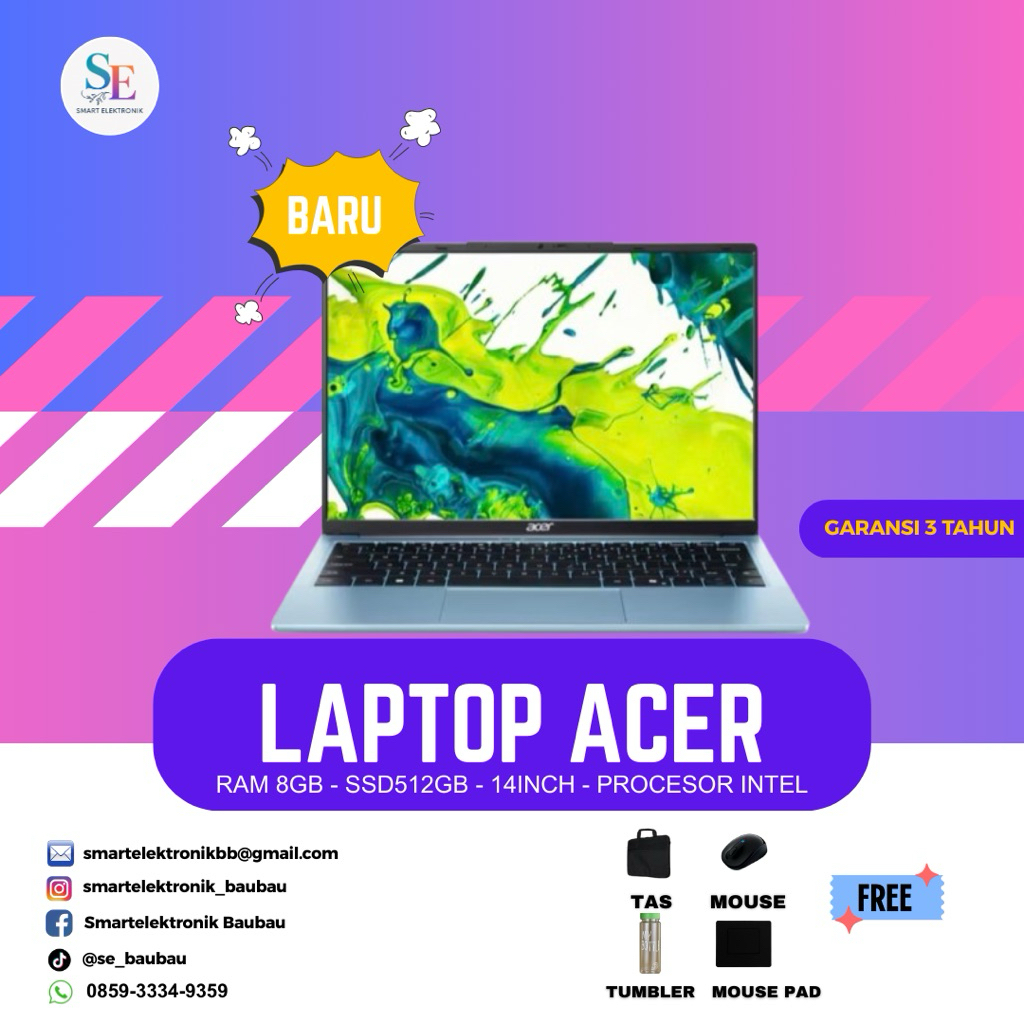 Laptop Acer Lite 14 ram8/SSD512GB
