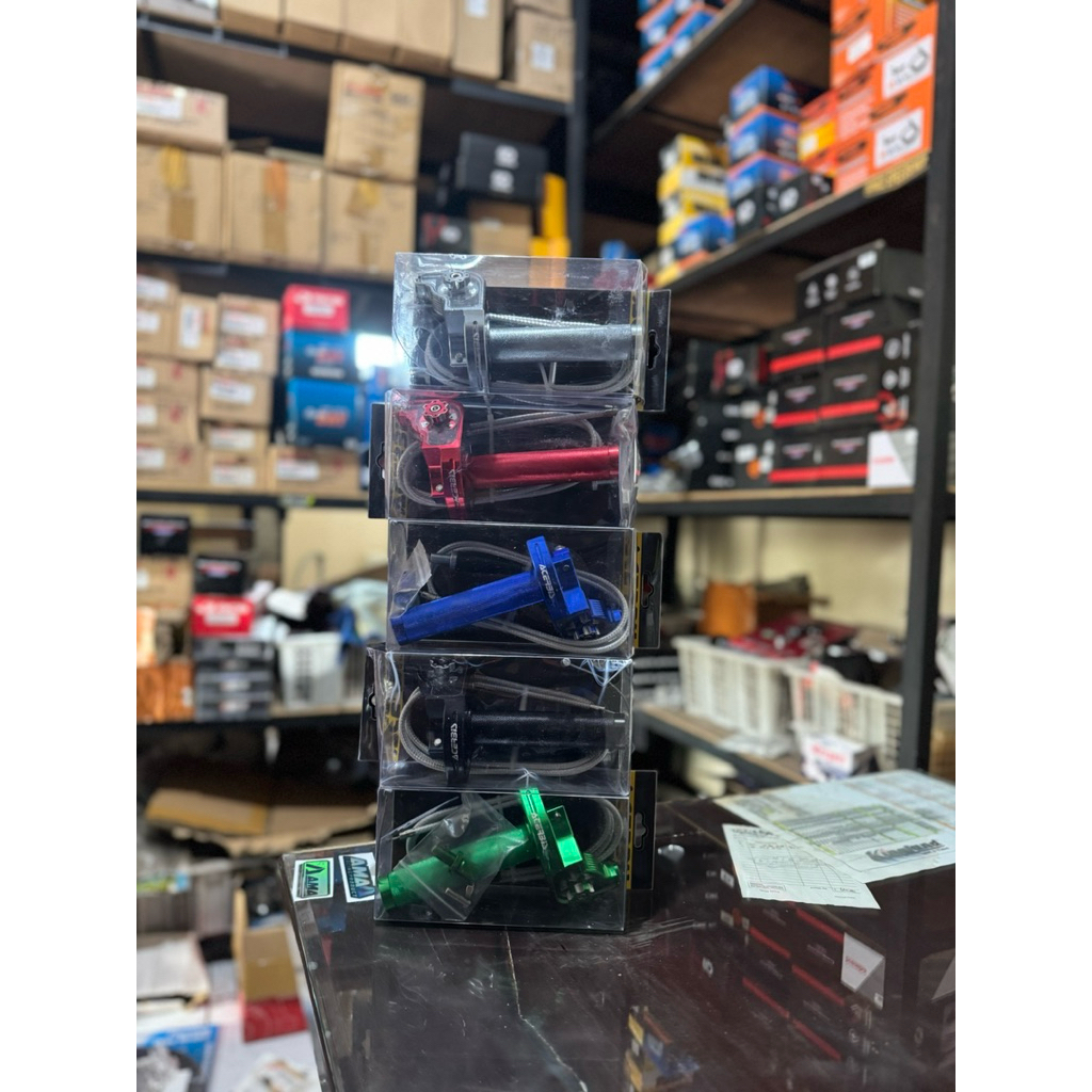 Gas spontan acerbis v2 cnc tebal | gas acerbis | gas spontan