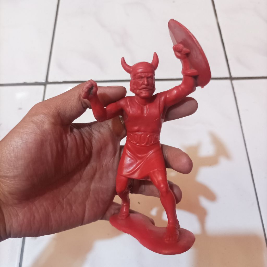 Vintage Original Louis Marx Vikings Mainan Action Figure