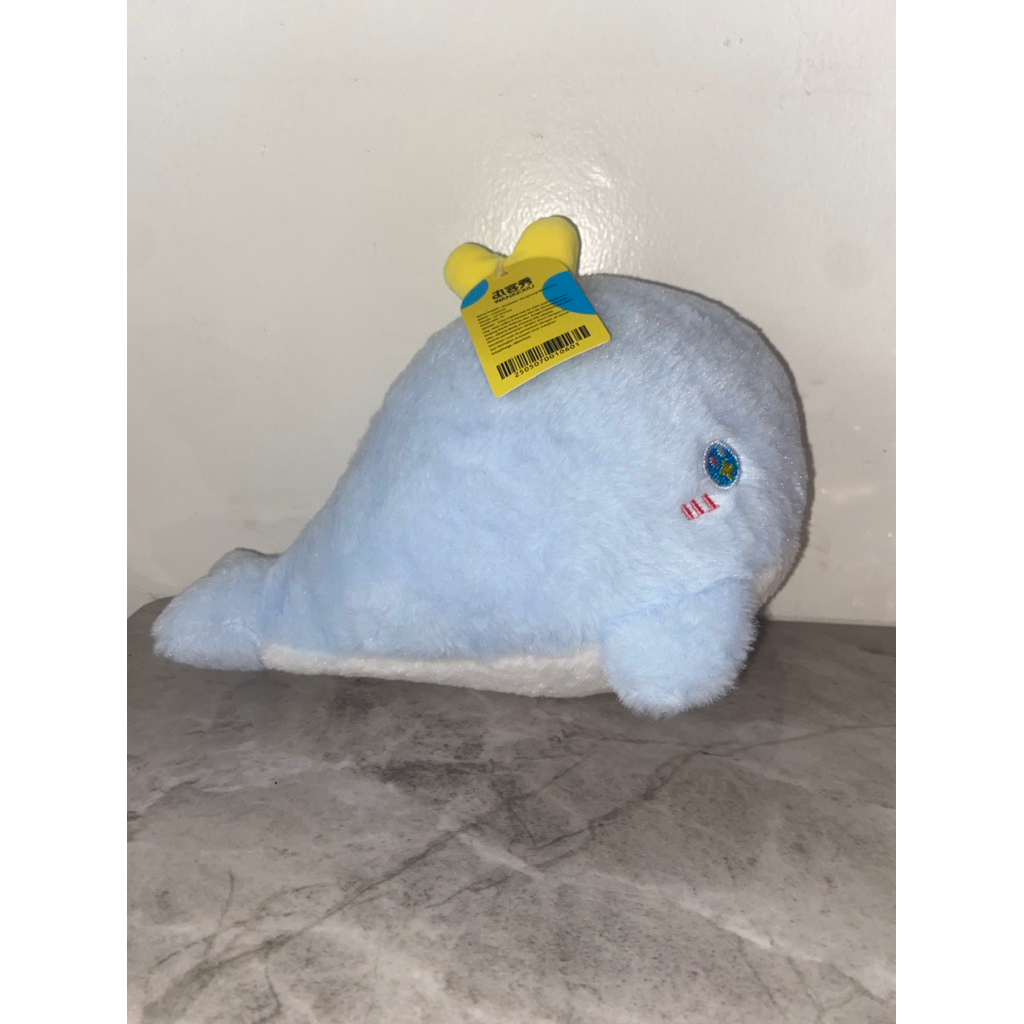Boneka paus biru(Mengmeng whale-blue)