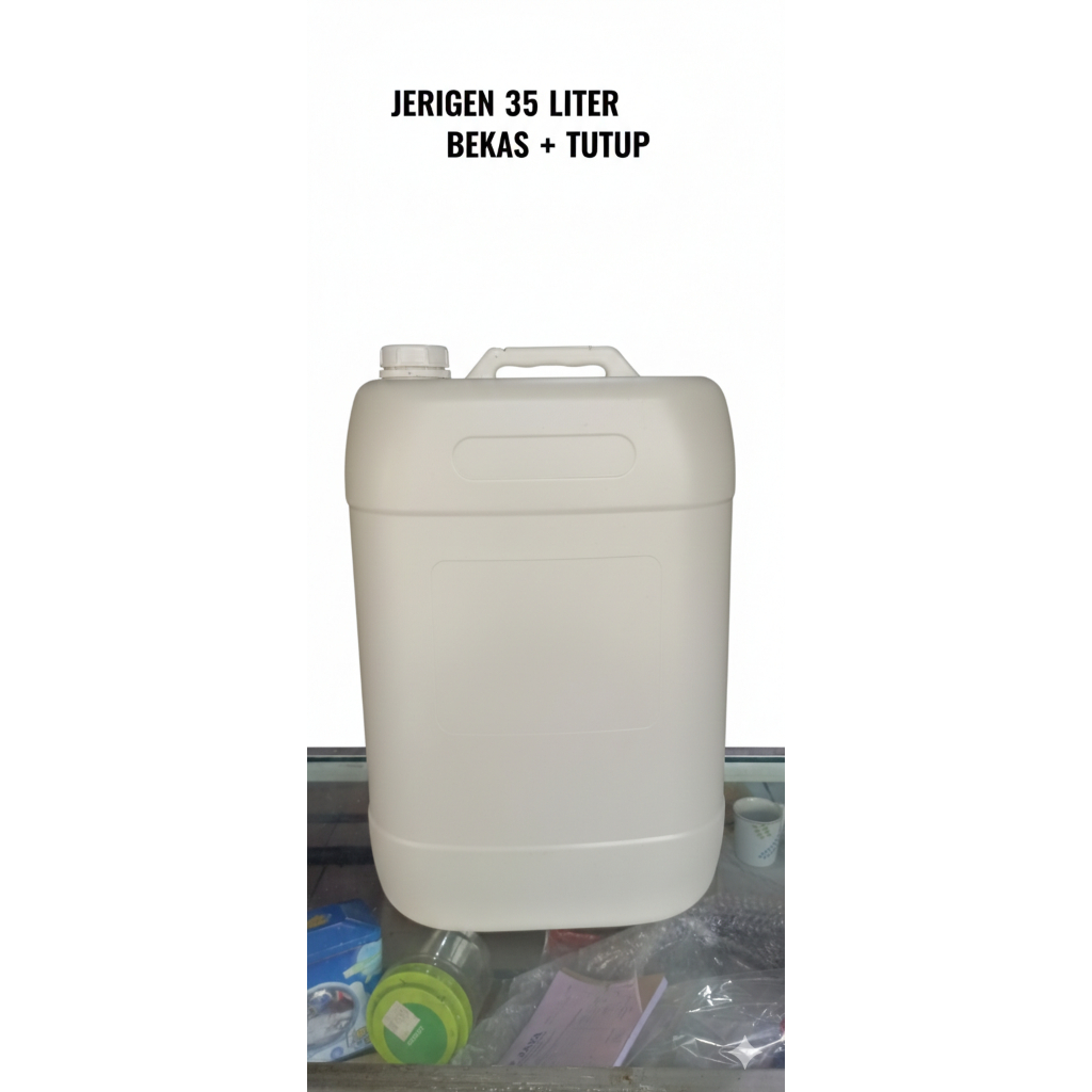 Jerigen 35Liter Bekas Tebal & Kuat Tahan Banting