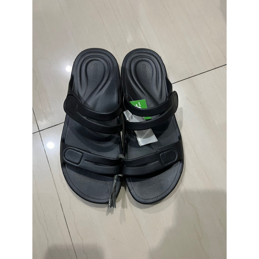 Sandal Aetrex Janey 1 Sport Black 100% Original