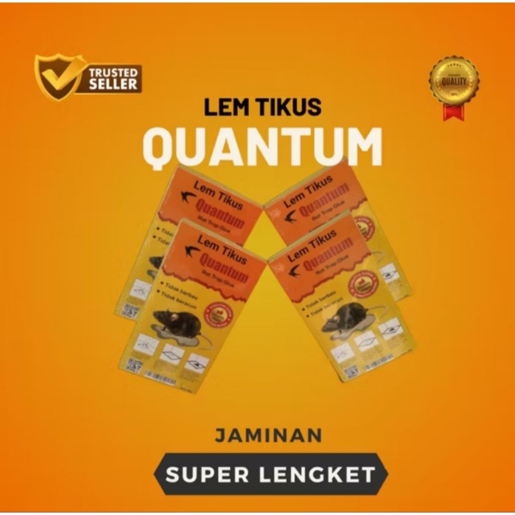 (TERMURAH) 2pcs Lem tikus cap quantum | lem tikus super lengket | lem tikus jebakan super lengket