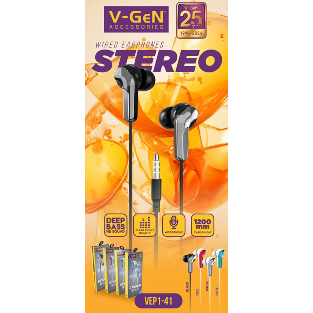 EARPHONE KABEL STEREO V-GEN