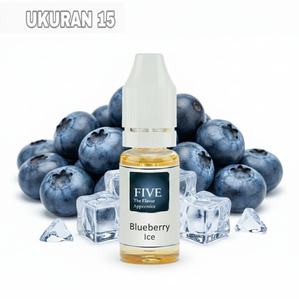 FIVE blueberry ice perasa flavour