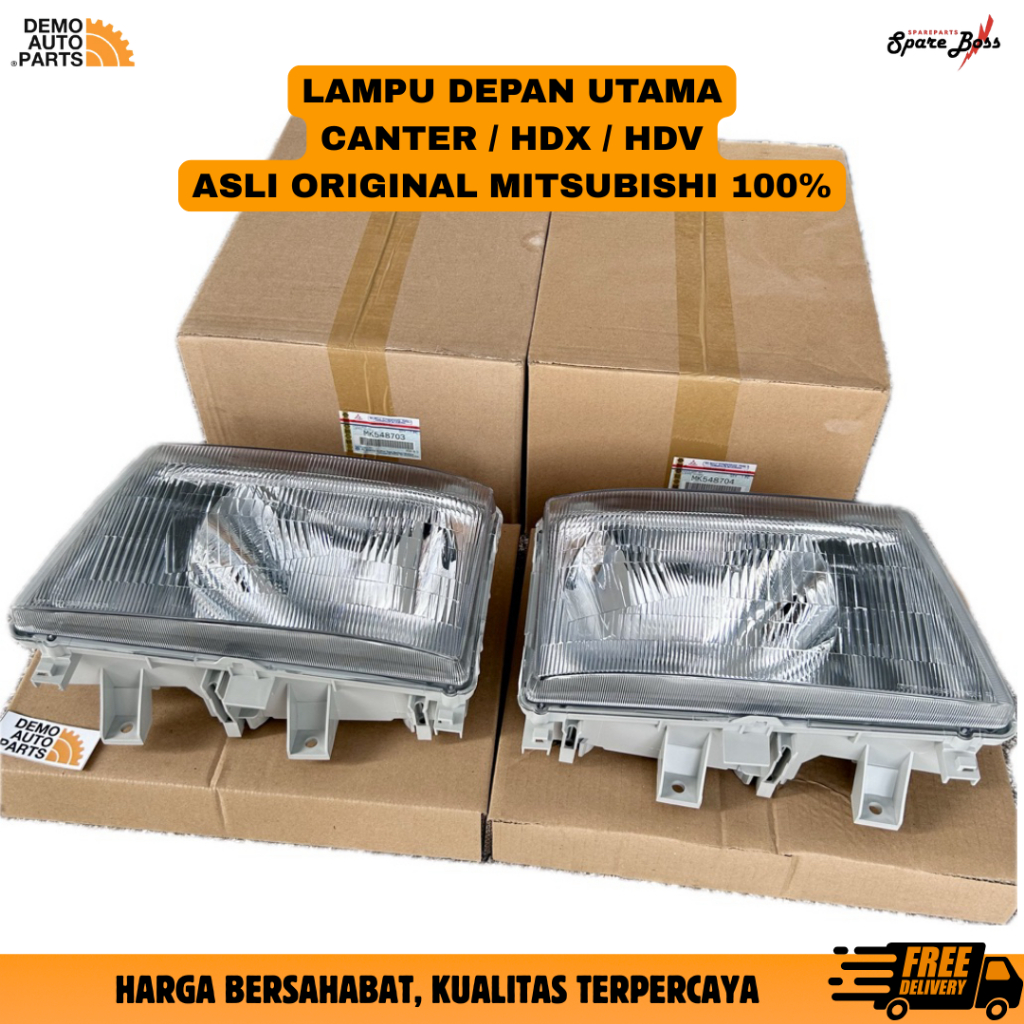 LAMPU DEPAN CANTER ORI MK548703/MK548704 HEAD LAMP LAMPU BESAR LAMPU UTAMA CANTER ORI