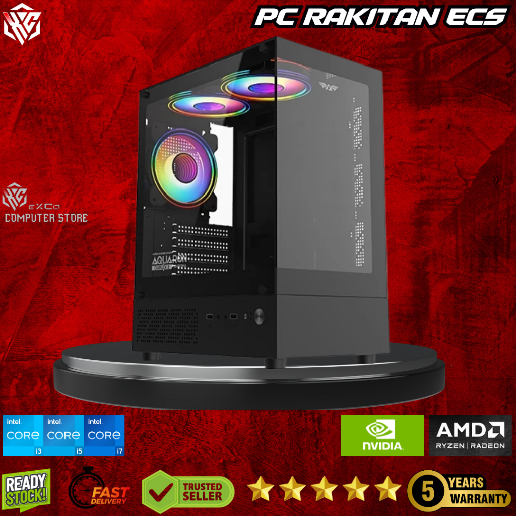 PC 3 Jutaan Stabil Tanpa Lag Harian | Ryzen 3 RAM 8GB SSD 128GB HDD 500GB | ECS PRIME