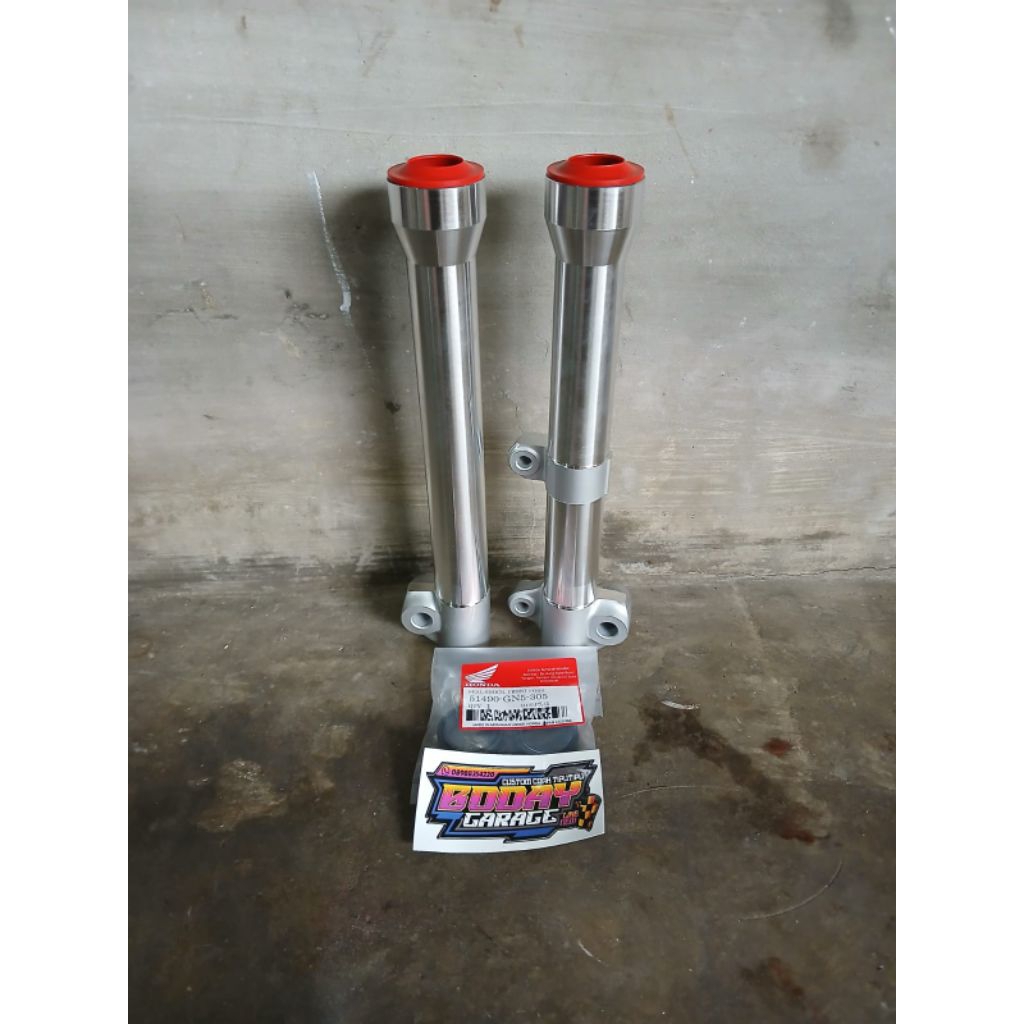 Bottom Shock Depan Revo Absolute Supra X 125 Fi Blade Bubut Bening