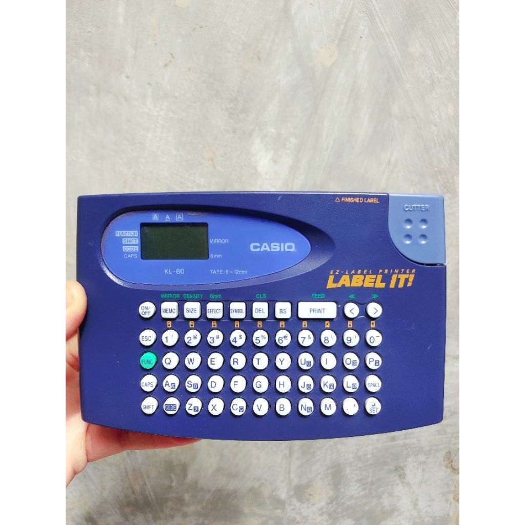Print Label Casio KL 60
