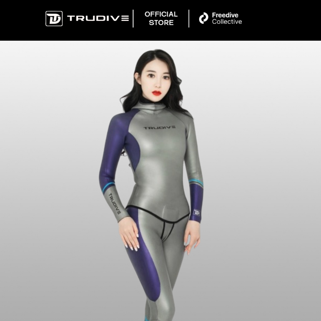 TruDive Women's Glide Skin Light-Shade Wetsuit / Pakaian Wetsuit Wanita