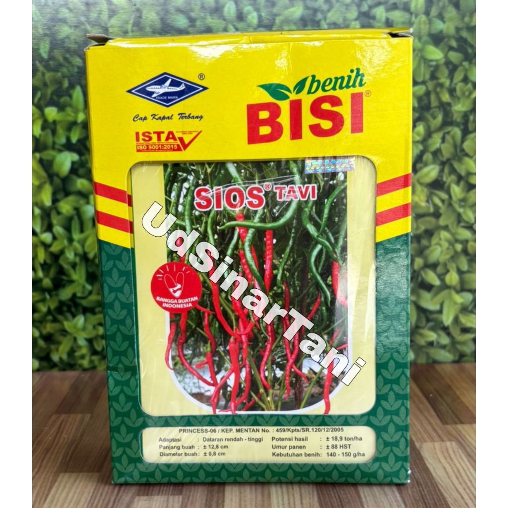 1 Kotak / 12 Bungkus Benih Cabe Keriting SIOS TAVI Isi 10 gram