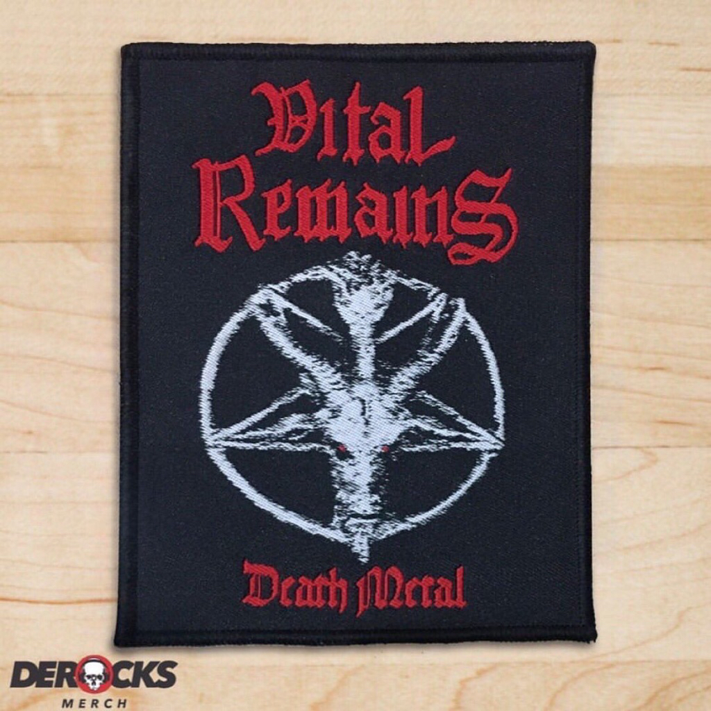 Woven Patch VITAL REMAINS - Death Metal Logo